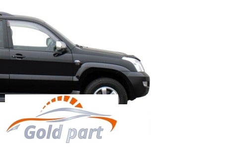 در جلو چپ تویوتا پرادو