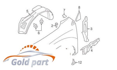 گل پخش کن جلو چپ نیسان مورانو