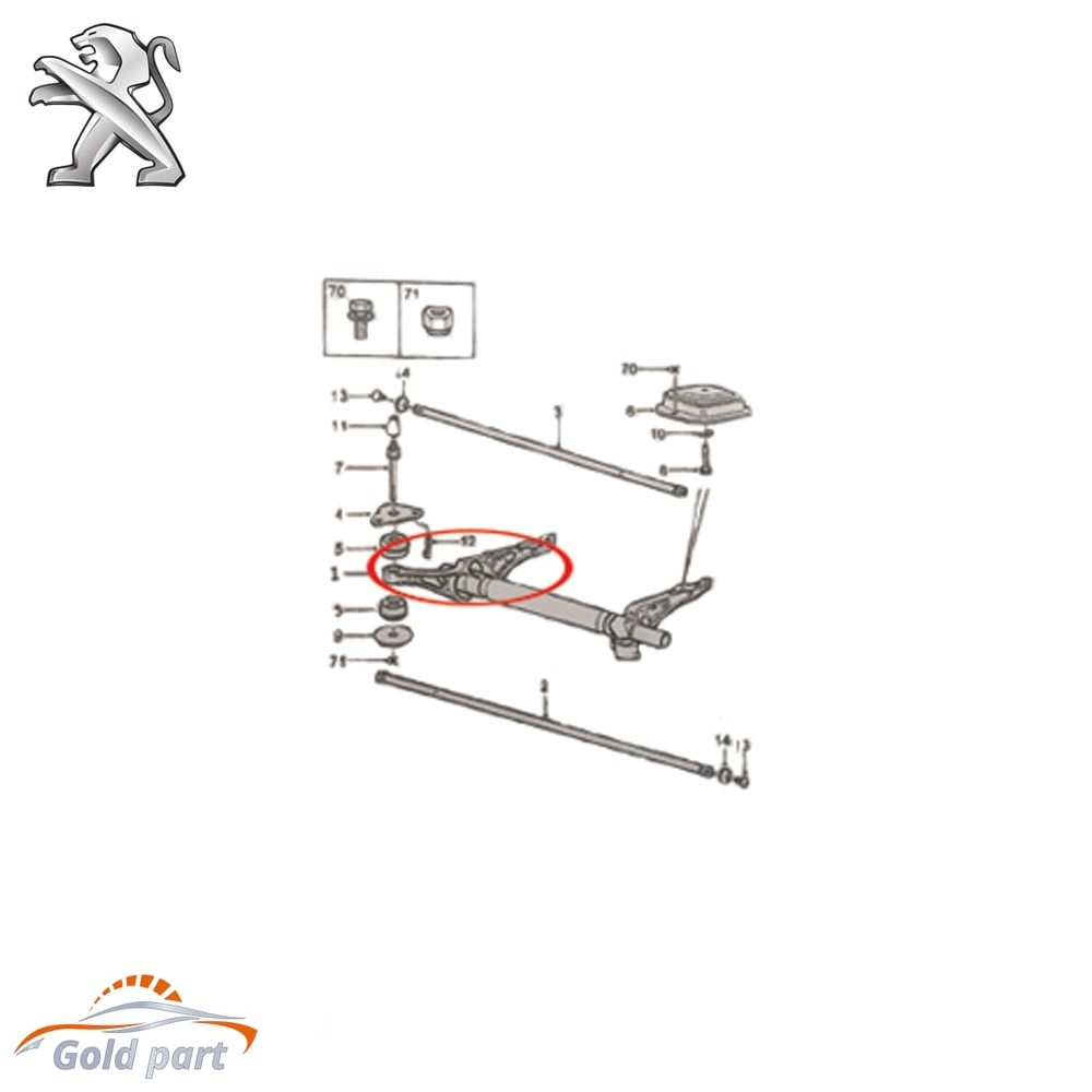 پایه اتاق چپ پژو 405